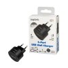 Ładowarka sieciowa  2x USB-A, 10.5W, czarna